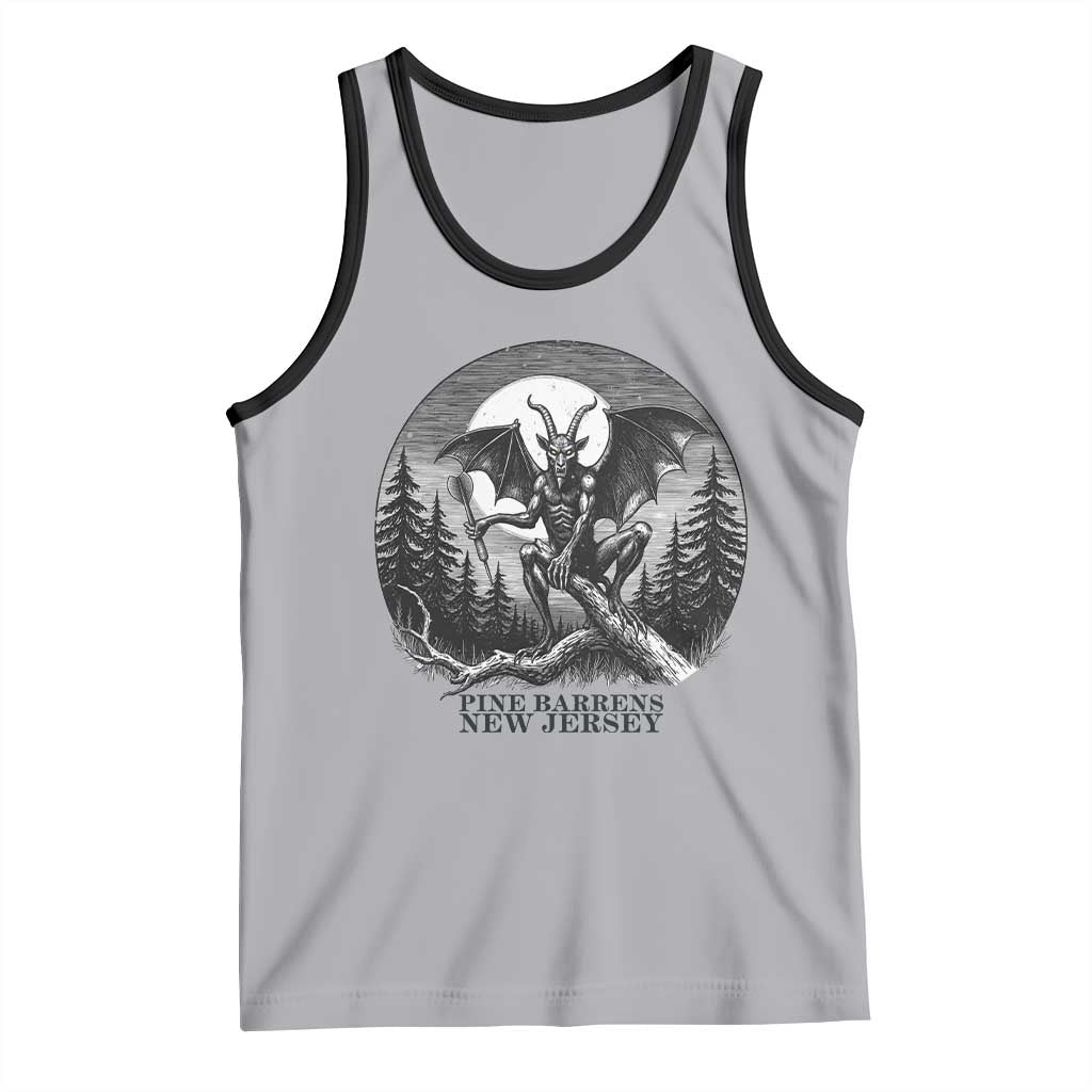 Jersey Devil Playing Dart Tank Top Gothic Horror Gift Pine Barrens New Jersey - Wonder Print Shop