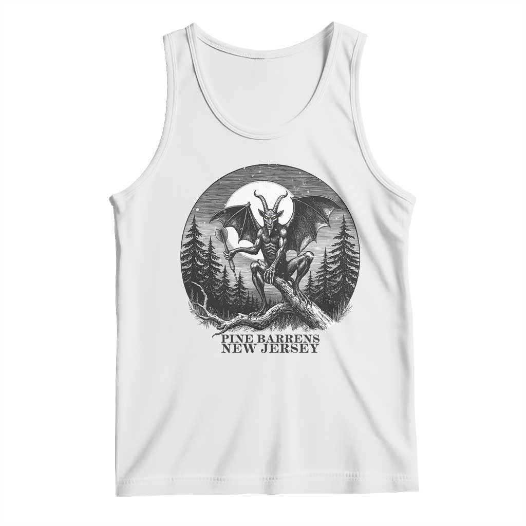 Jersey Devil Playing Dart Tank Top Gothic Horror Gift Pine Barrens New Jersey - Wonder Print Shop