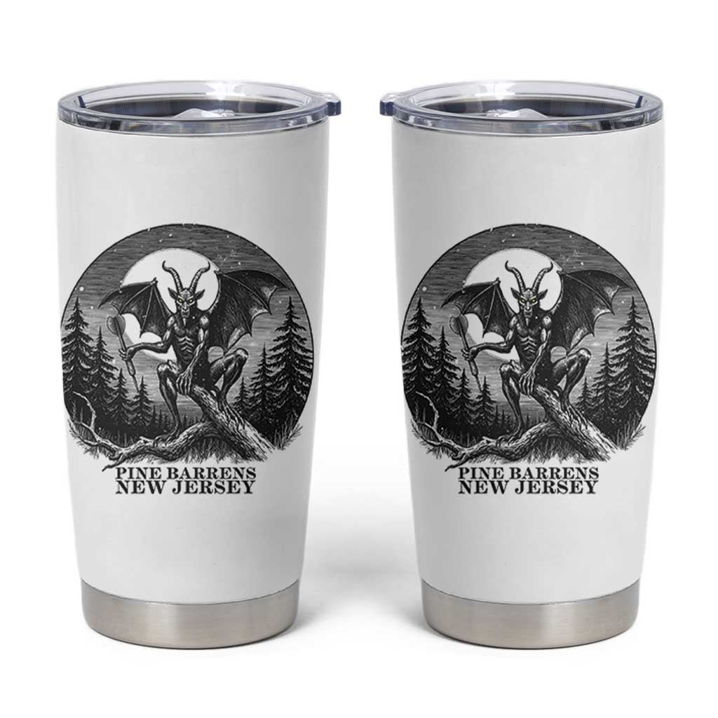 Jersey Devil Playing Dart Tumbler Cup Gothic Horror Gift Pine Barrens New Jersey - Wonder Print Shop