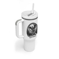 Jersey Devil Playing Dart Tumbler With Handle Gothic Horror Gift Pine Barrens New Jersey - Wonder Print Shop