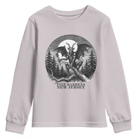 Jersey Devil Playing Dart Youth Sweatshirt Gothic Horror Gift Pine Barrens New Jersey - Wonder Print Shop