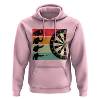 Funny Bigfoot Dart Player Crytid Sunset Retro Vintage Hoodie Dartist Gift - Wonder Print Shop