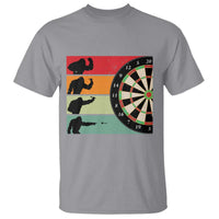 Funny Bigfoot Dart Player Crytid Sunset Retro Vintage T Shirt Dartist Gift - Wonder Print Shop