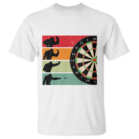 Funny Bigfoot Dart Player Crytid Sunset Retro Vintage T Shirt Dartist Gift - Wonder Print Shop