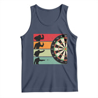 Funny Bigfoot Dart Player Crytid Sunset Retro Vintage Tank Top Dartist Gift - Wonder Print Shop