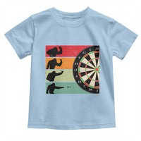 Funny Bigfoot Dart Player Crytid Sunset Retro Vintage Toddler T Shirt Dartist Gift - Wonder Print Shop
