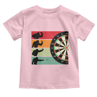 Funny Bigfoot Dart Player Crytid Sunset Retro Vintage Toddler T Shirt Dartist Gift - Wonder Print Shop