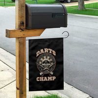Darts Player Champion Garden Flag Skull Dartboard Retro Style - Wonder Print Shop