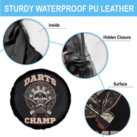 Darts Player Champion Spare Tire Cover Skull Dartboard Retro Style - Wonder Print Shop