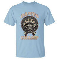 Darts Player Champion T Shirt Skull Dartboard Retro Style - Wonder Print Shop