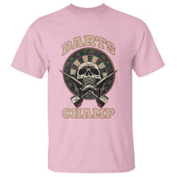 Darts Player Champion T Shirt Skull Dartboard Retro Style - Wonder Print Shop