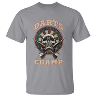 Darts Player Champion T Shirt Skull Dartboard Retro Style - Wonder Print Shop