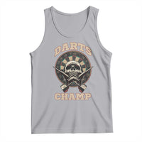 Darts Player Champion Tank Top Skull Dartboard Retro Style - Wonder Print Shop