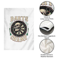 Skull Dartboard Retro Vintage Garden Flag Darts Player Champion Gift - Wonder Print Shop
