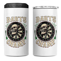 Skull Dartboard Retro Vintage 4 in 1 Can Cooler Tumbler Darts Player Champion Gift - Wonder Print Shop