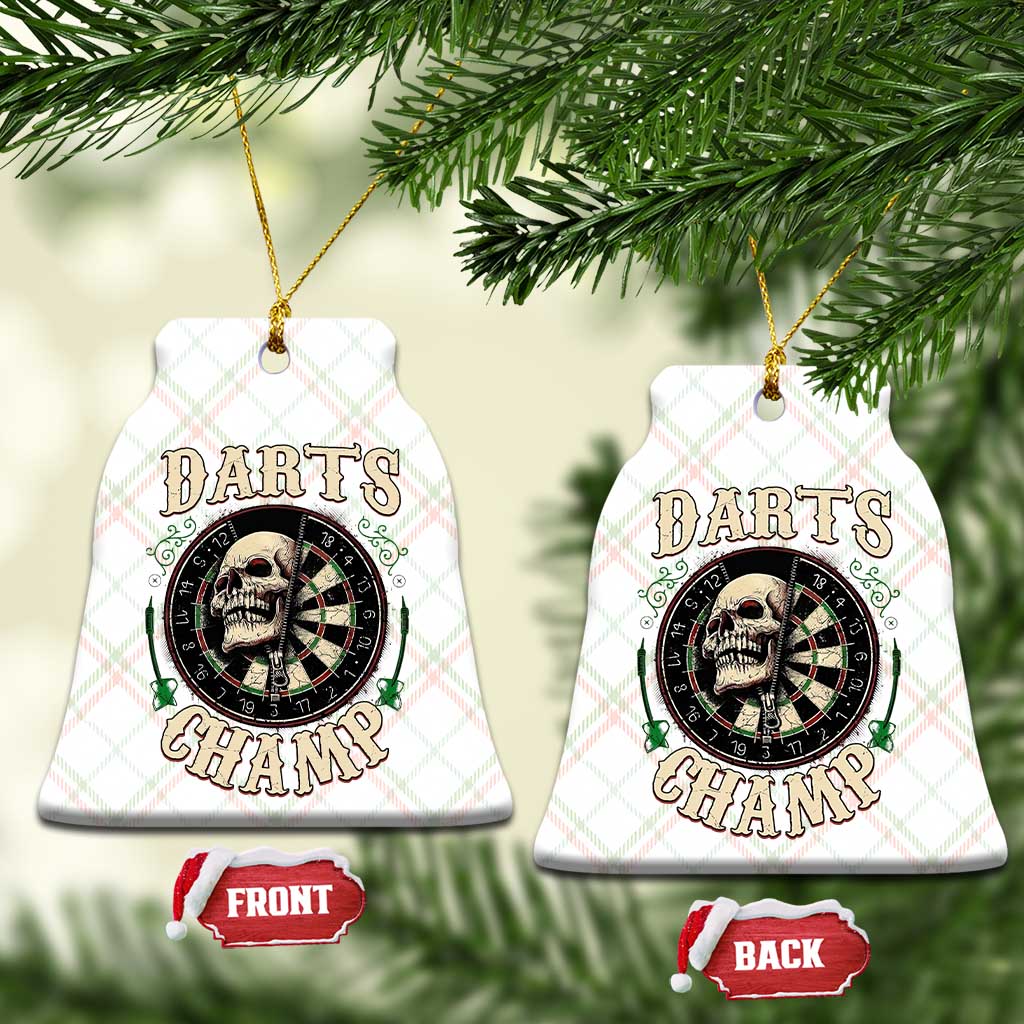 Skull Dartboard Retro Vintage Ceramic Ornament Darts Player Champion Gift - Wonder Print Shop