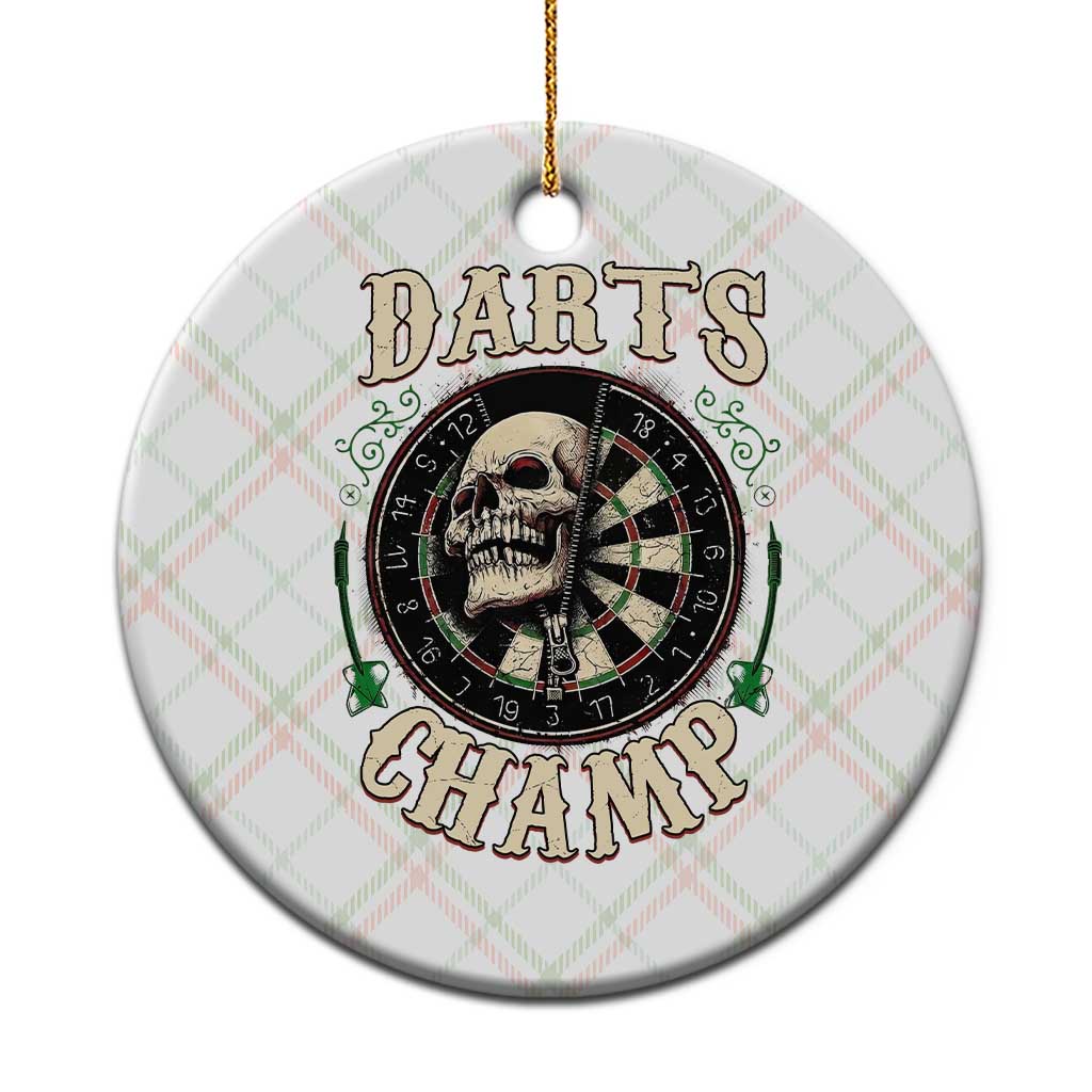 Skull Dartboard Retro Vintage Ceramic Ornament Darts Player Champion Gift - Wonder Print Shop