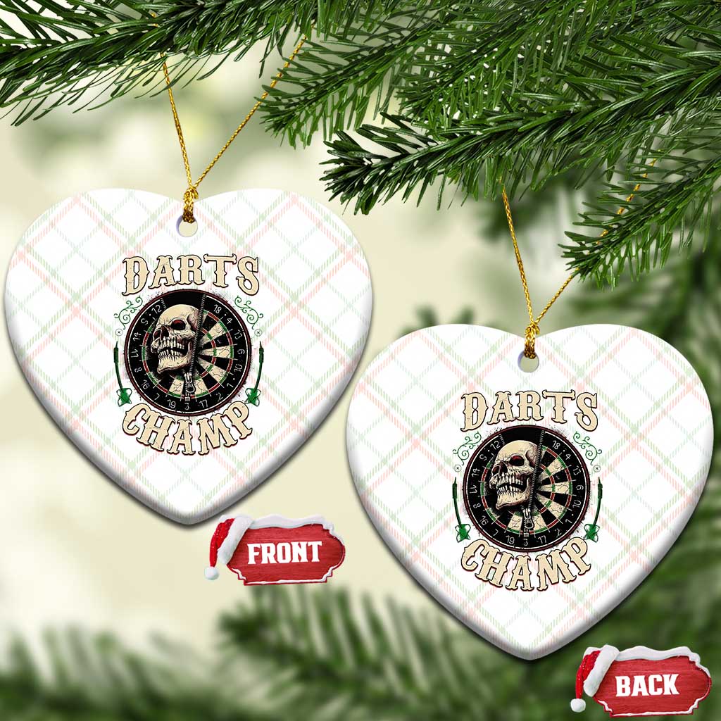 Skull Dartboard Retro Vintage Ceramic Ornament Darts Player Champion Gift - Wonder Print Shop