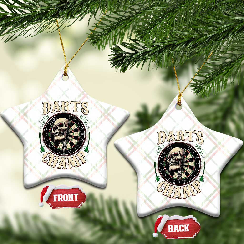 Skull Dartboard Retro Vintage Ceramic Ornament Darts Player Champion Gift - Wonder Print Shop