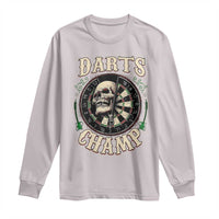 Skull Dartboard Retro Vintage Long Sleeve Shirt Darts Player Champion Gift - Wonder Print Shop