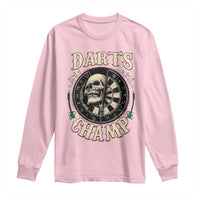 Skull Dartboard Retro Vintage Long Sleeve Shirt Darts Player Champion Gift - Wonder Print Shop
