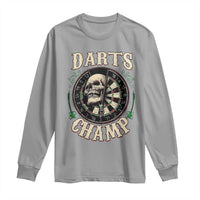 Skull Dartboard Retro Vintage Long Sleeve Shirt Darts Player Champion Gift - Wonder Print Shop