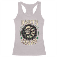 Skull Dartboard Retro Vintage Racerback Tank Top Darts Player Champion Gift - Wonder Print Shop