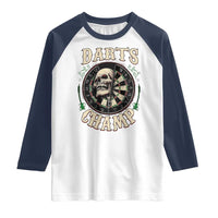 Skull Dartboard Retro Vintage Raglan Shirt Darts Player Champion Gift - Wonder Print Shop