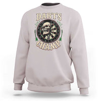 Skull Dartboard Retro Vintage Sweatshirt Darts Player Champion Gift - Wonder Print Shop