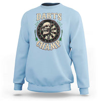 Skull Dartboard Retro Vintage Sweatshirt Darts Player Champion Gift - Wonder Print Shop