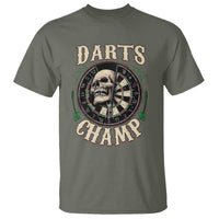 Skull Dartboard Retro Vintage T Shirt Darts Player Champion Gift - Wonder Print Shop