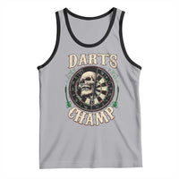 Skull Dartboard Retro Vintage Tank Top Darts Player Champion Gift - Wonder Print Shop