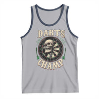 Skull Dartboard Retro Vintage Tank Top Darts Player Champion Gift - Wonder Print Shop