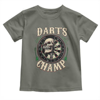 Skull Dartboard Retro Vintage Toddler T Shirt Darts Player Champion Gift - Wonder Print Shop