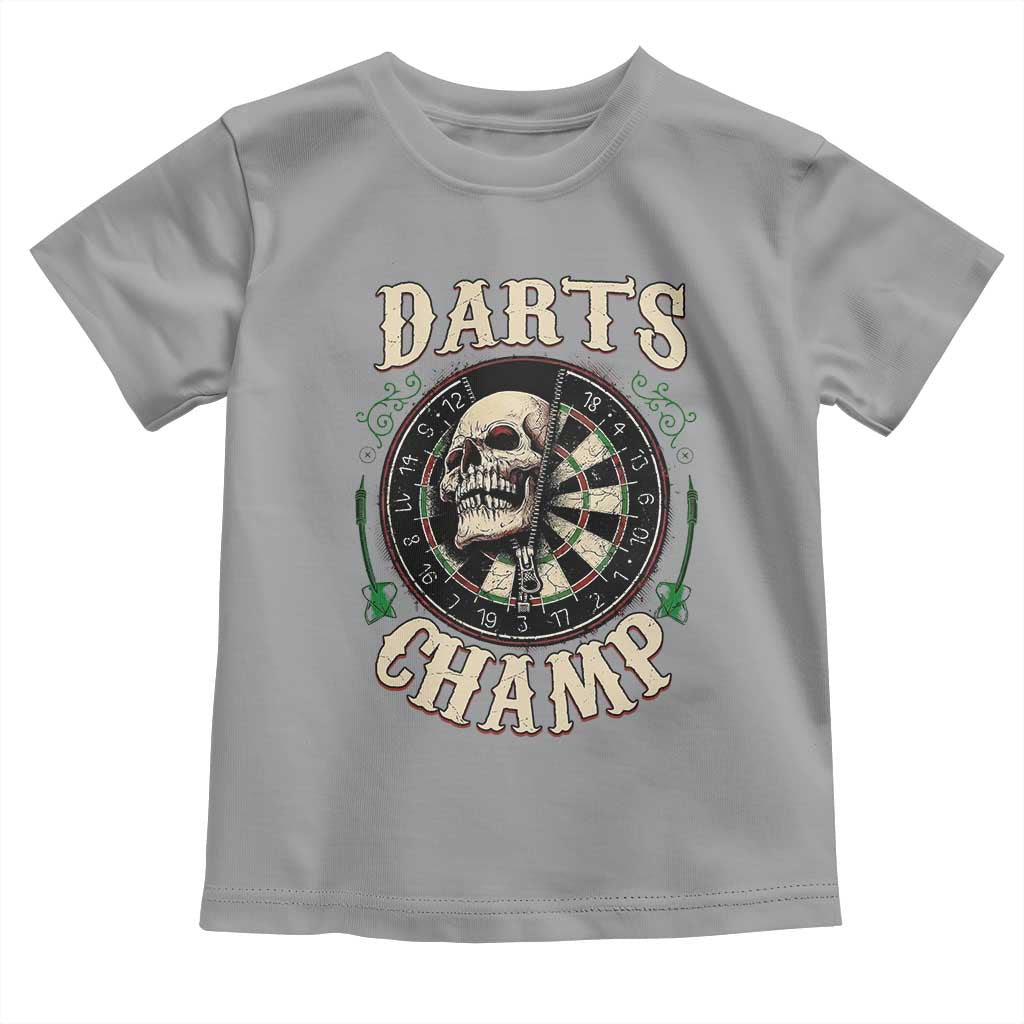 Skull Dartboard Retro Vintage Toddler T Shirt Darts Player Champion Gift - Wonder Print Shop