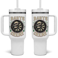 Skull Dartboard Retro Vintage Tumbler With Handle Darts Player Champion Gift - Wonder Print Shop