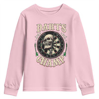 Skull Dartboard Retro Vintage Youth Sweatshirt Darts Player Champion Gift - Wonder Print Shop