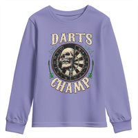 Skull Dartboard Retro Vintage Youth Sweatshirt Darts Player Champion Gift - Wonder Print Shop