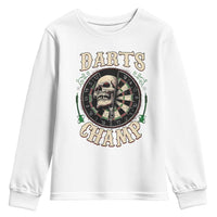 Skull Dartboard Retro Vintage Youth Sweatshirt Darts Player Champion Gift - Wonder Print Shop