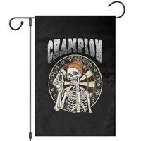 Gothic Skull Dart Master Garden Flag Funny Skeleton Dartboard Champion Gift - Wonder Print Shop