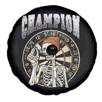 Gothic Skull Dart Master Spare Tire Cover Funny Skeleton Dartboard Champion Gift - Wonder Print Shop
