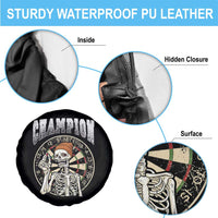 Gothic Skull Dart Master Spare Tire Cover Funny Skeleton Dartboard Champion Gift - Wonder Print Shop