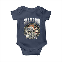 Gothic Skull Dart Master Baby Onesie Funny Skeleton Dartboard Champion Gift - Wonder Print Shop