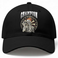 Gothic Skull Dart Master Baseball Cap Funny Skeleton Dartboard Champion Gift