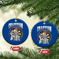 Gothic Skull Dart Master Ceramic Ornament Funny Skeleton Dartboard Champion Gift - Wonder Print Shop