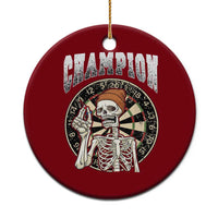 Gothic Skull Dart Master Ceramic Ornament Funny Skeleton Dartboard Champion Gift - Wonder Print Shop