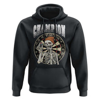 Gothic Skull Dart Master Hoodie Funny Skeleton Dartboard Champion Gift - Wonder Print Shop
