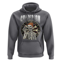 Gothic Skull Dart Master Hoodie Funny Skeleton Dartboard Champion Gift - Wonder Print Shop