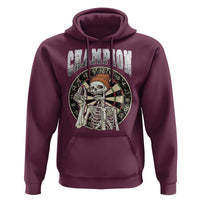 Gothic Skull Dart Master Hoodie Funny Skeleton Dartboard Champion Gift - Wonder Print Shop