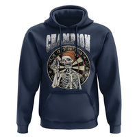 Gothic Skull Dart Master Hoodie Funny Skeleton Dartboard Champion Gift - Wonder Print Shop